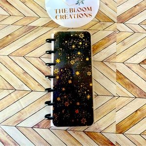 Happy planner skinny mini size weekly layout notes Moon stars constellation